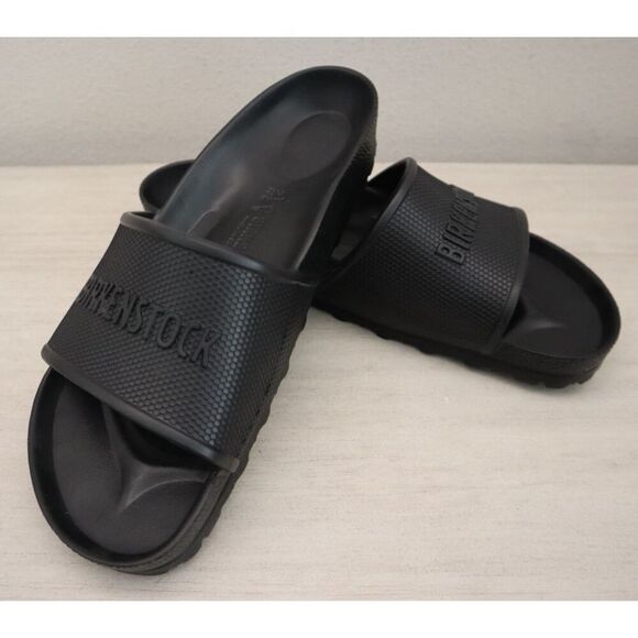 Birkenstock 1015398 Women's Sz 10 Men's Sz 8 Black Barbados EVA Slip-On Sandals - Picture 9 of 11